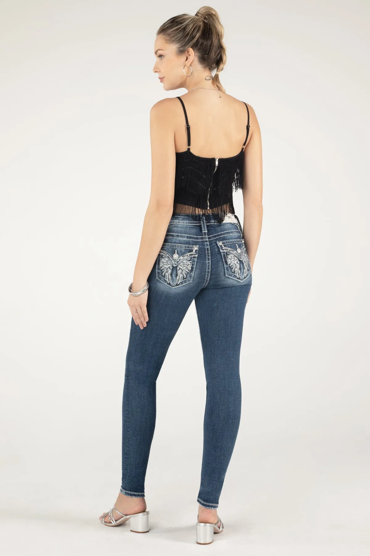 Embellished Fringe Crop Top