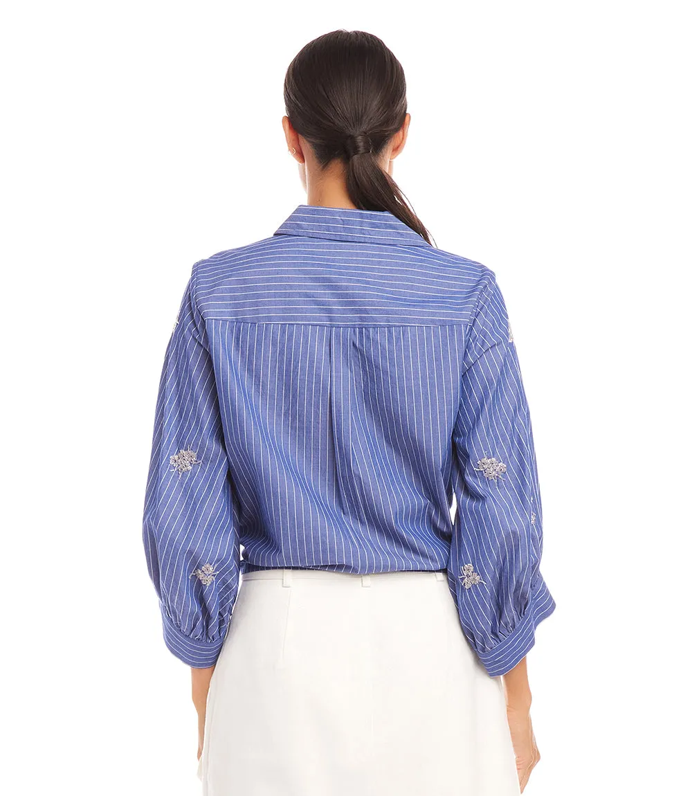 Embellished Tie Front Top