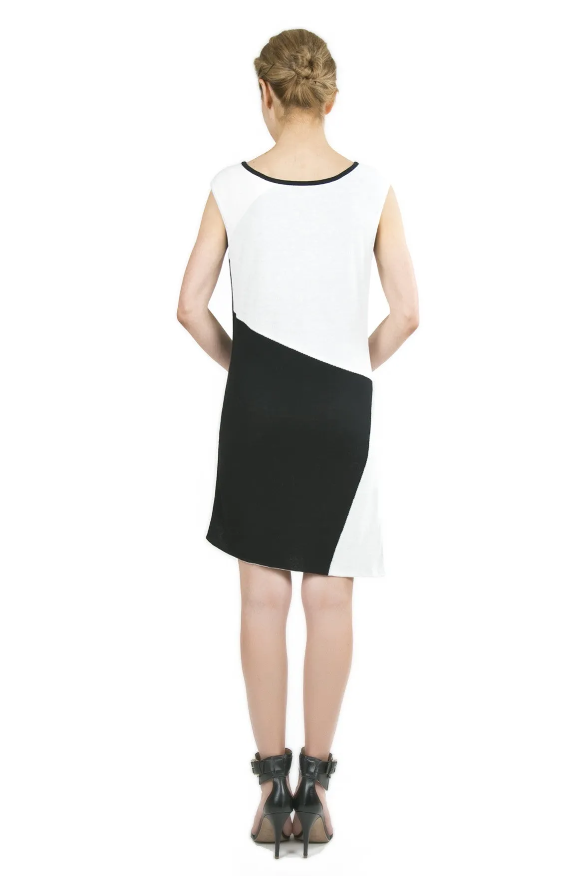 Erika Reversible Cocktail Dress with Lace/Fringe Details