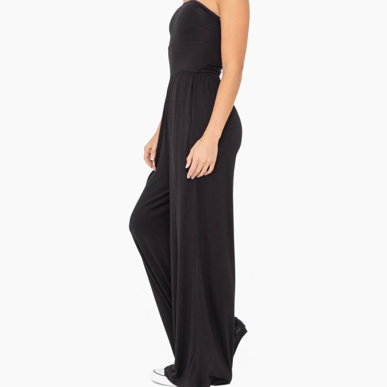 Extra Credit Strapless Jumpsuit