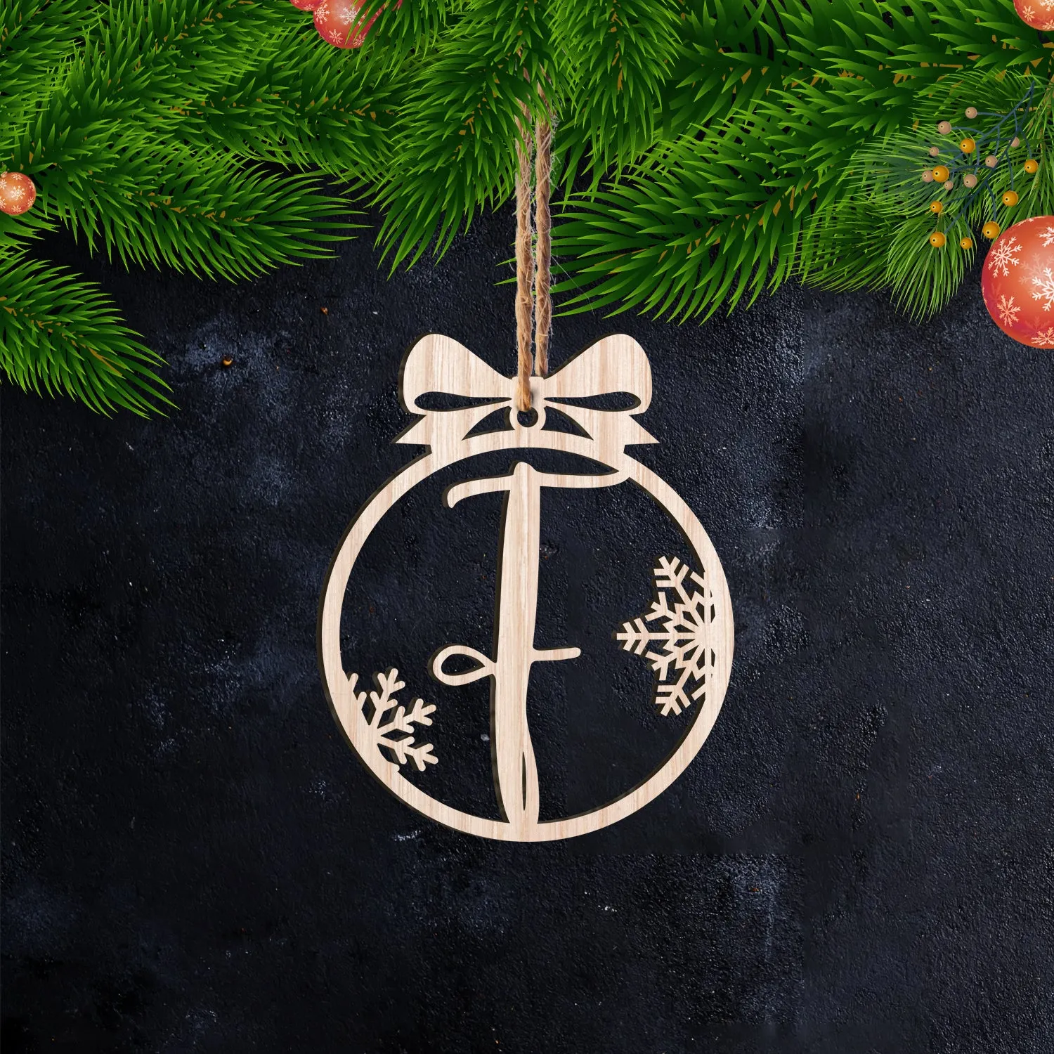 F Letter - Ornament Cut out 26 - PT97