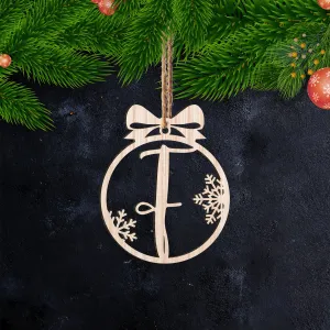 F Letter - Ornament Cut out 26 - PT97