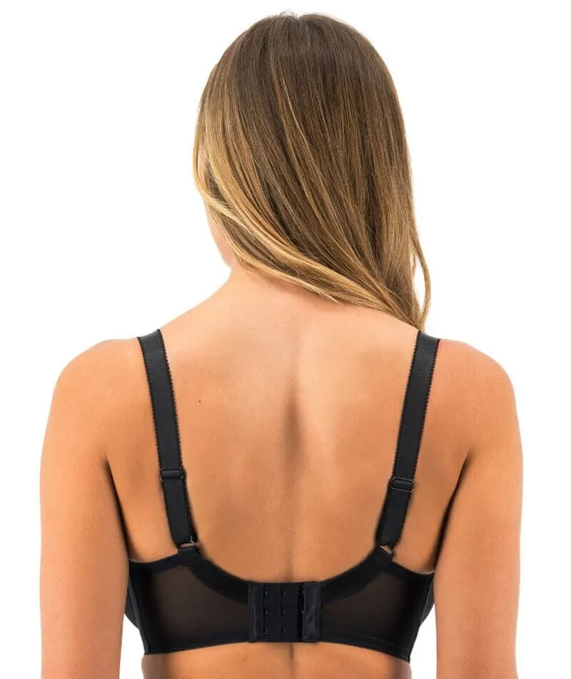 Fantasie Devote Underwire Side Support Plunge Bra - Black