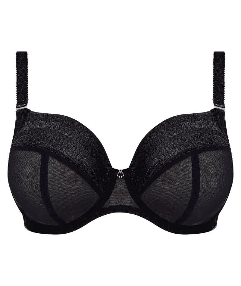 Fantasie Devote Underwire Side Support Plunge Bra - Black