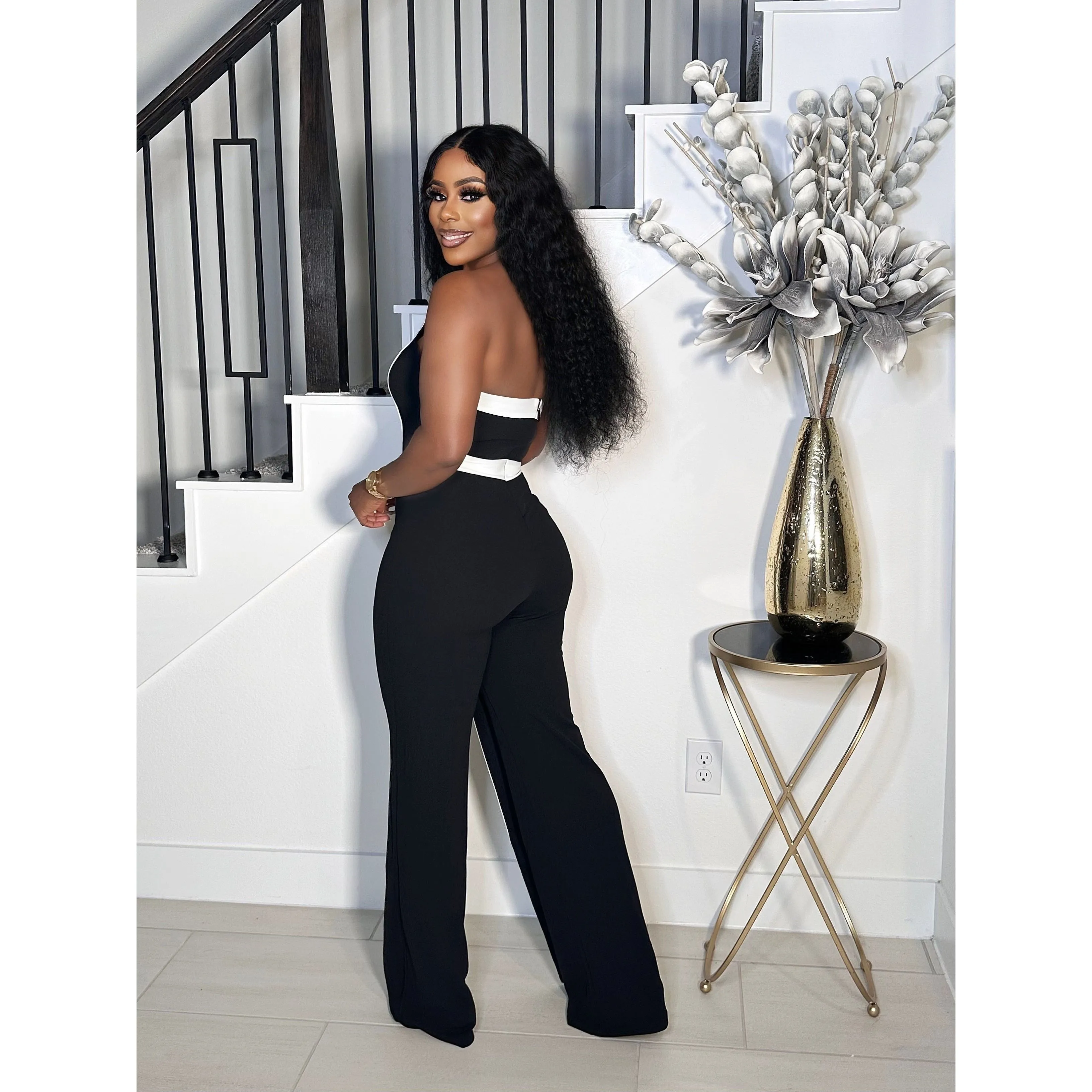 FASHION BLOCKER TUBE JUMPSUIT