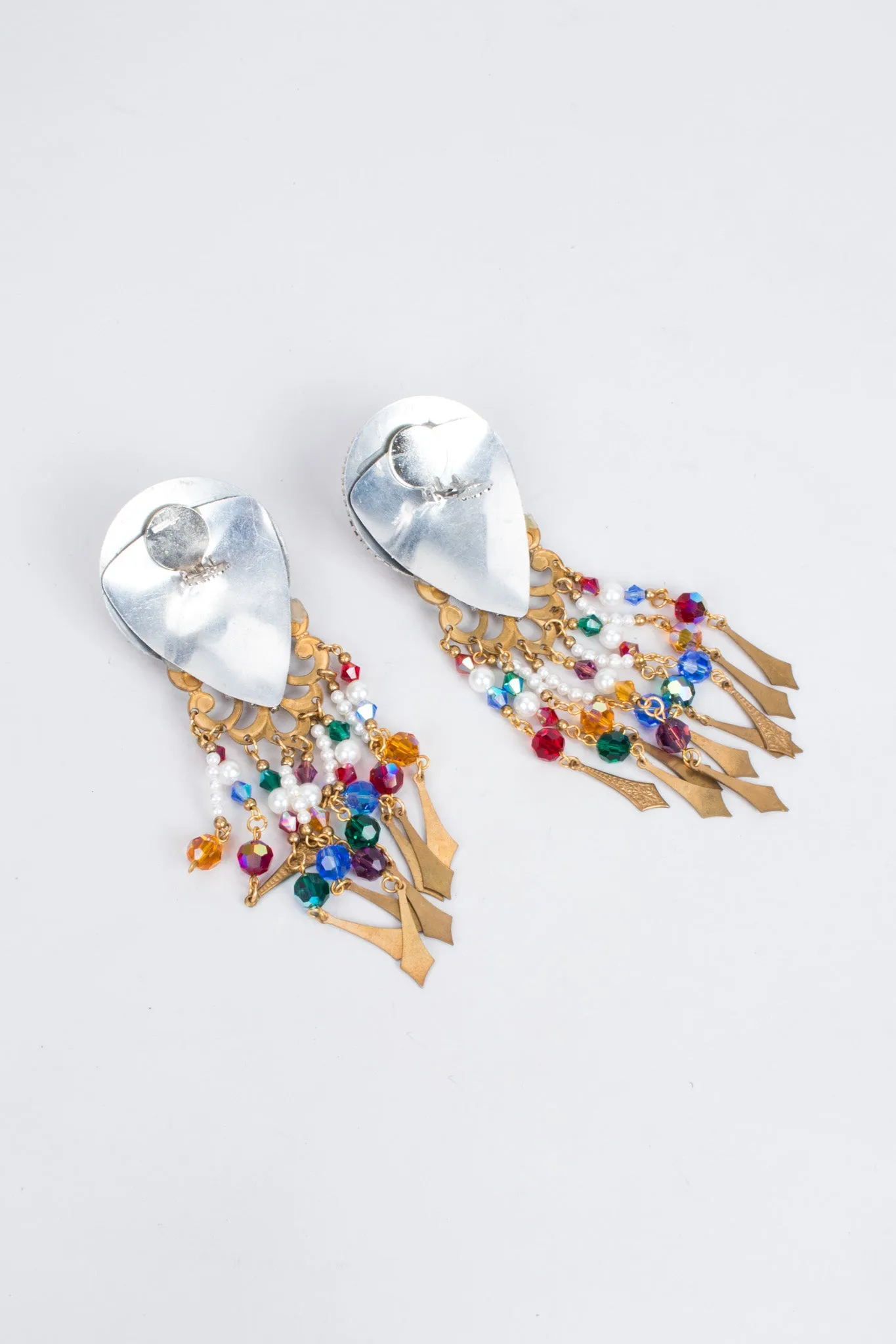 Filigree Bead Fringe Earring