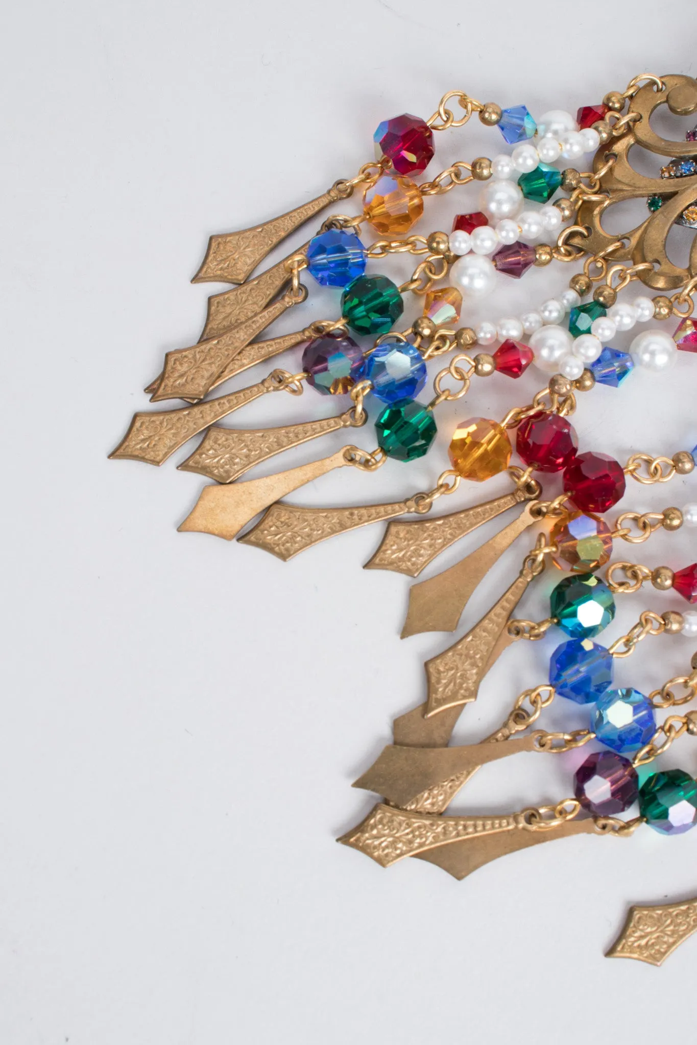 Filigree Bead Fringe Earring