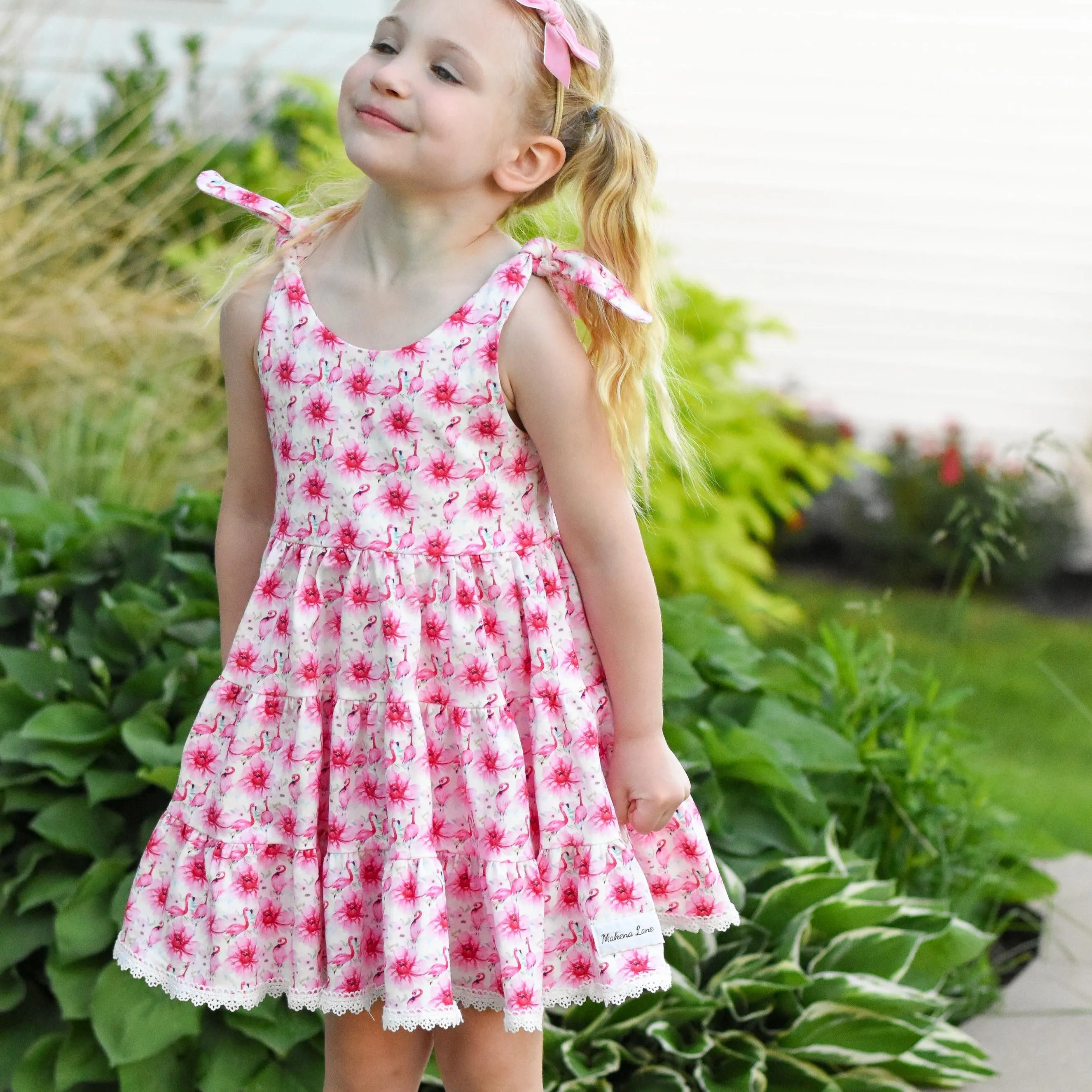 Flamingo Twirl Dress (size 10s only)