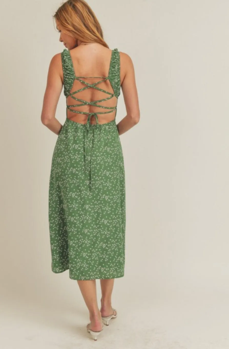 FLORAL FLORENCE MIDI DRESS