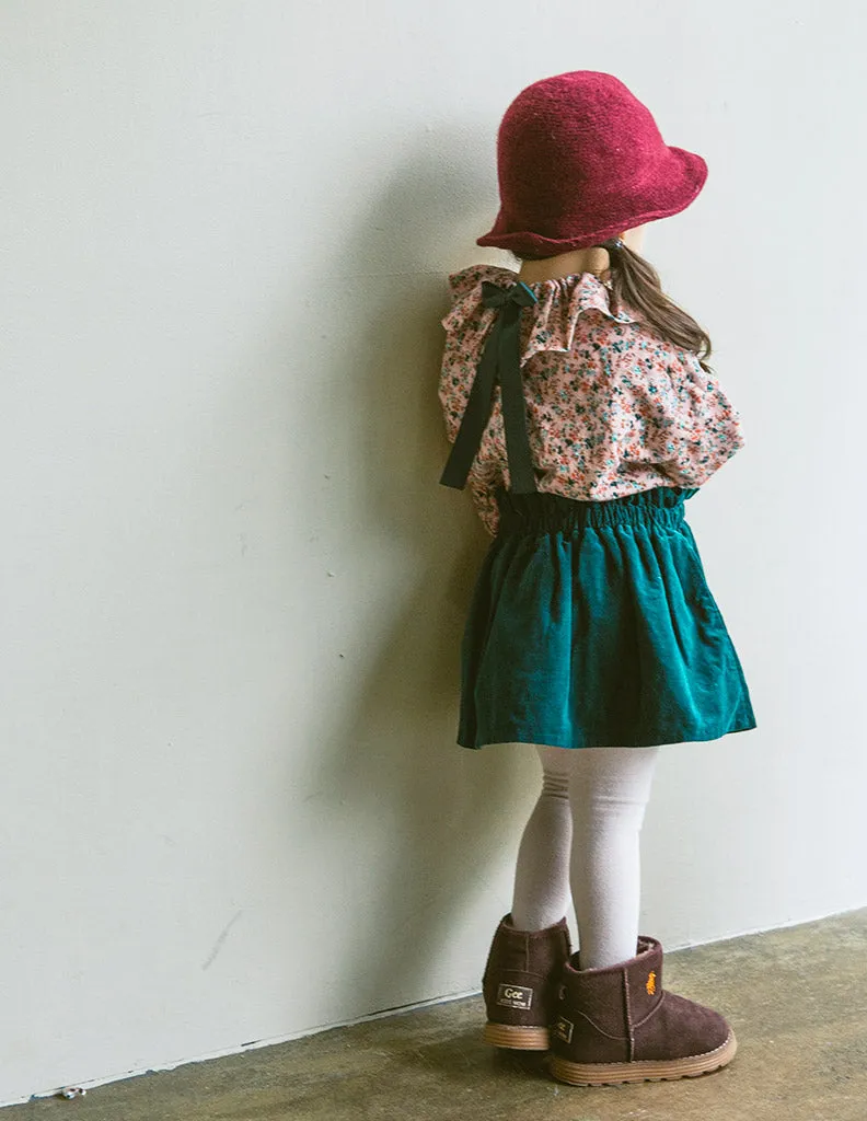 Floral Ruffle Blouse Pink