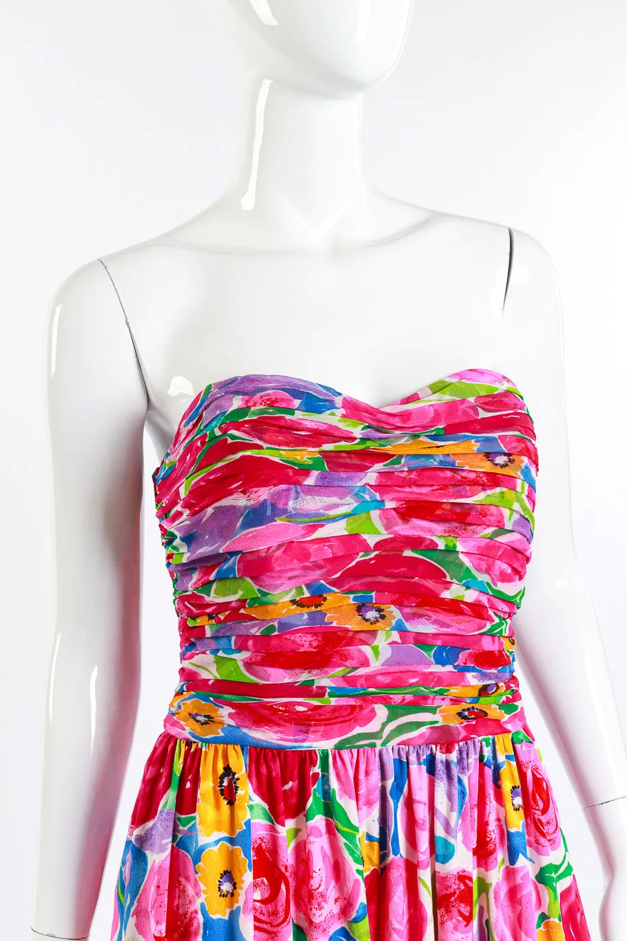 Floral Strapless Jumpsuit & Shawl