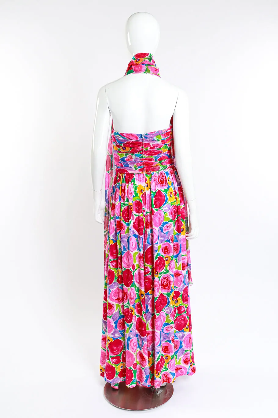 Floral Strapless Jumpsuit & Shawl