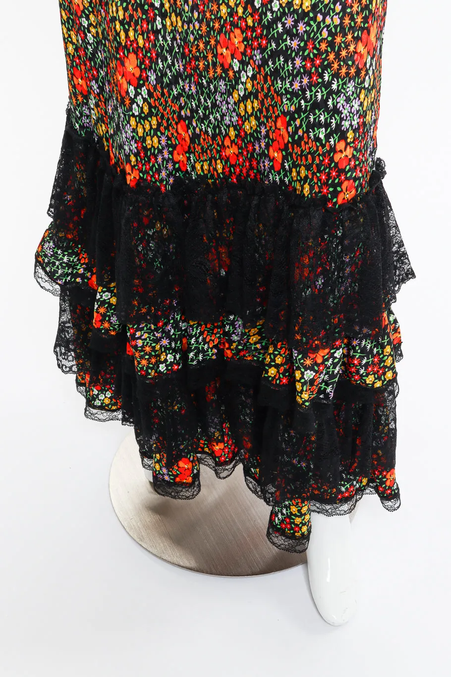 Floral Tiered Lace Dress