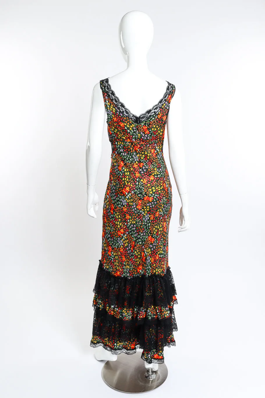 Floral Tiered Lace Dress