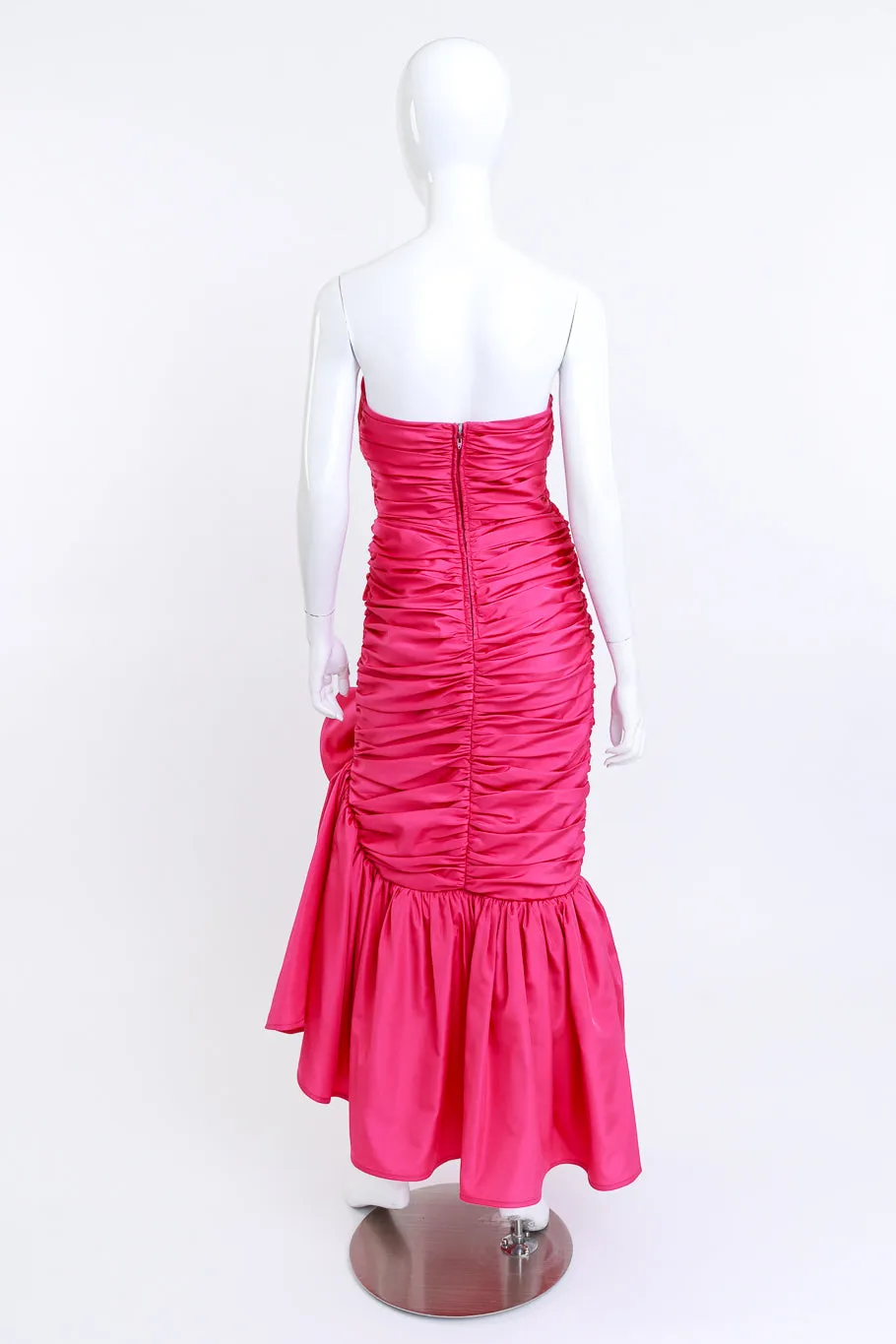 Flower Ruched Mermaid Gown