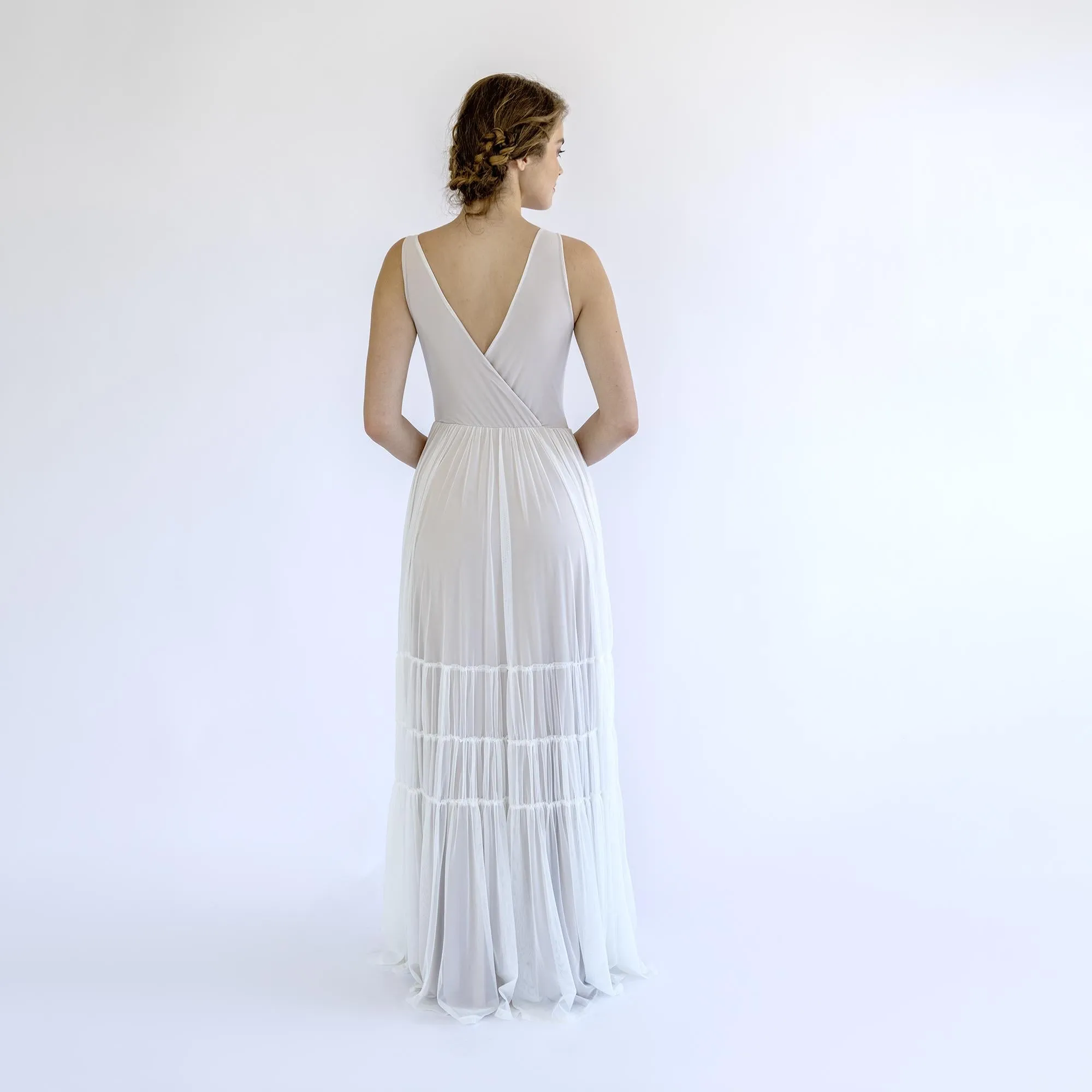 Flowing Chiffon Mesh Skirt  #1509