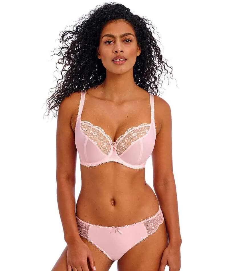 Freya Hallie Underwire Plunge Bra - Pink Champagne