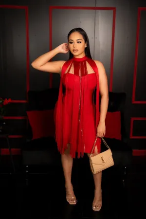 Fringe Bandage Dress