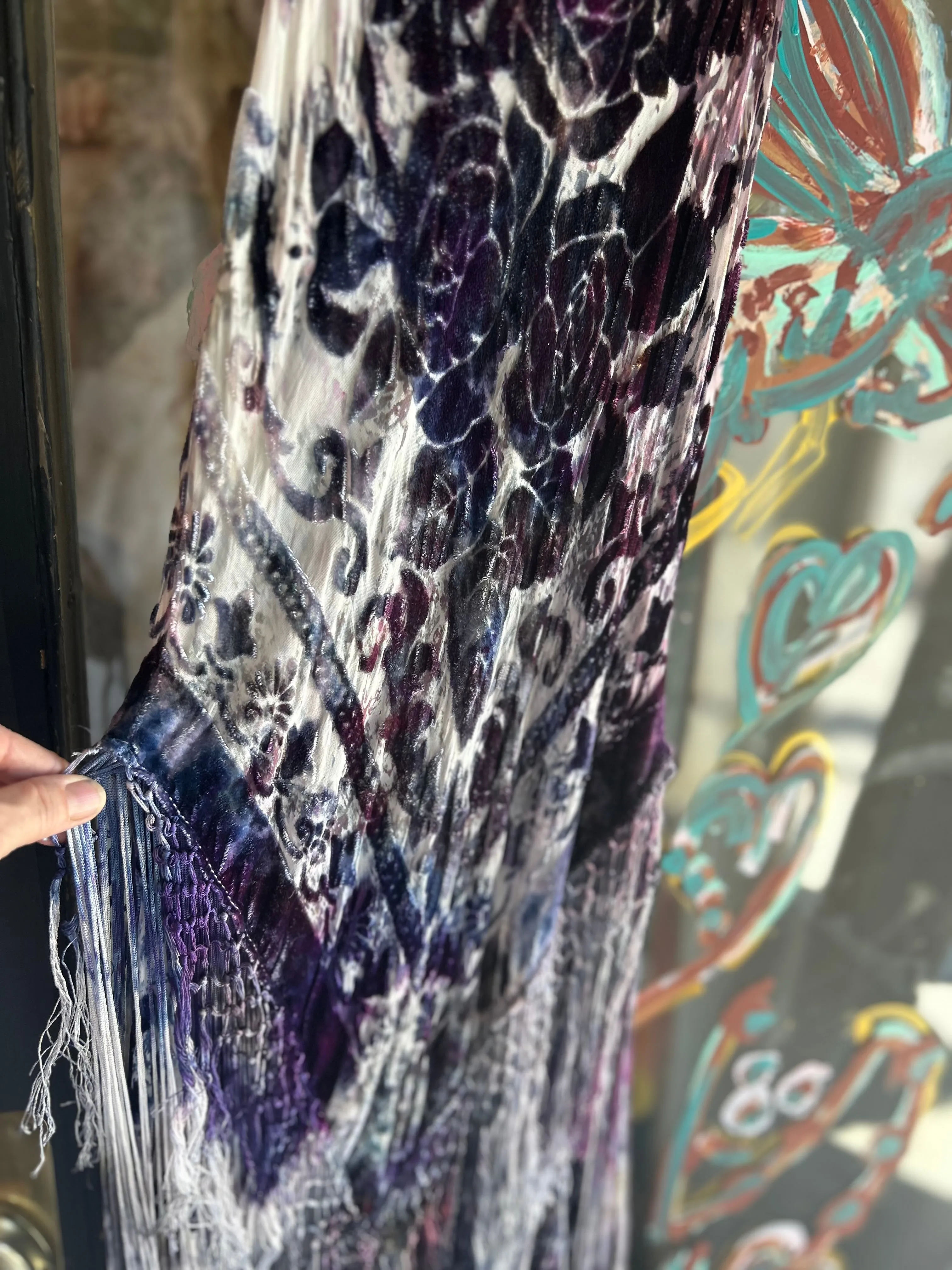 Fringe Go-Go Dress in Oh La La purple