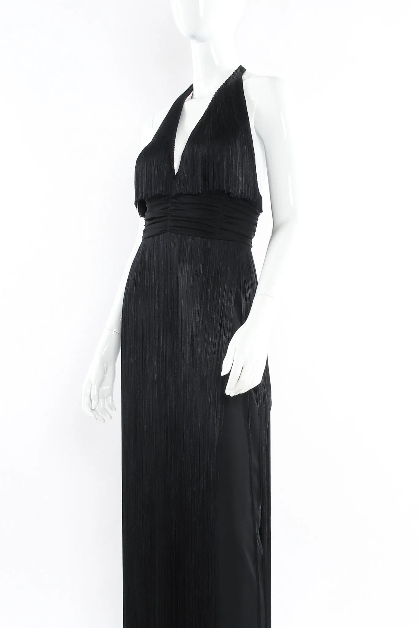 Fringe Halter Dress