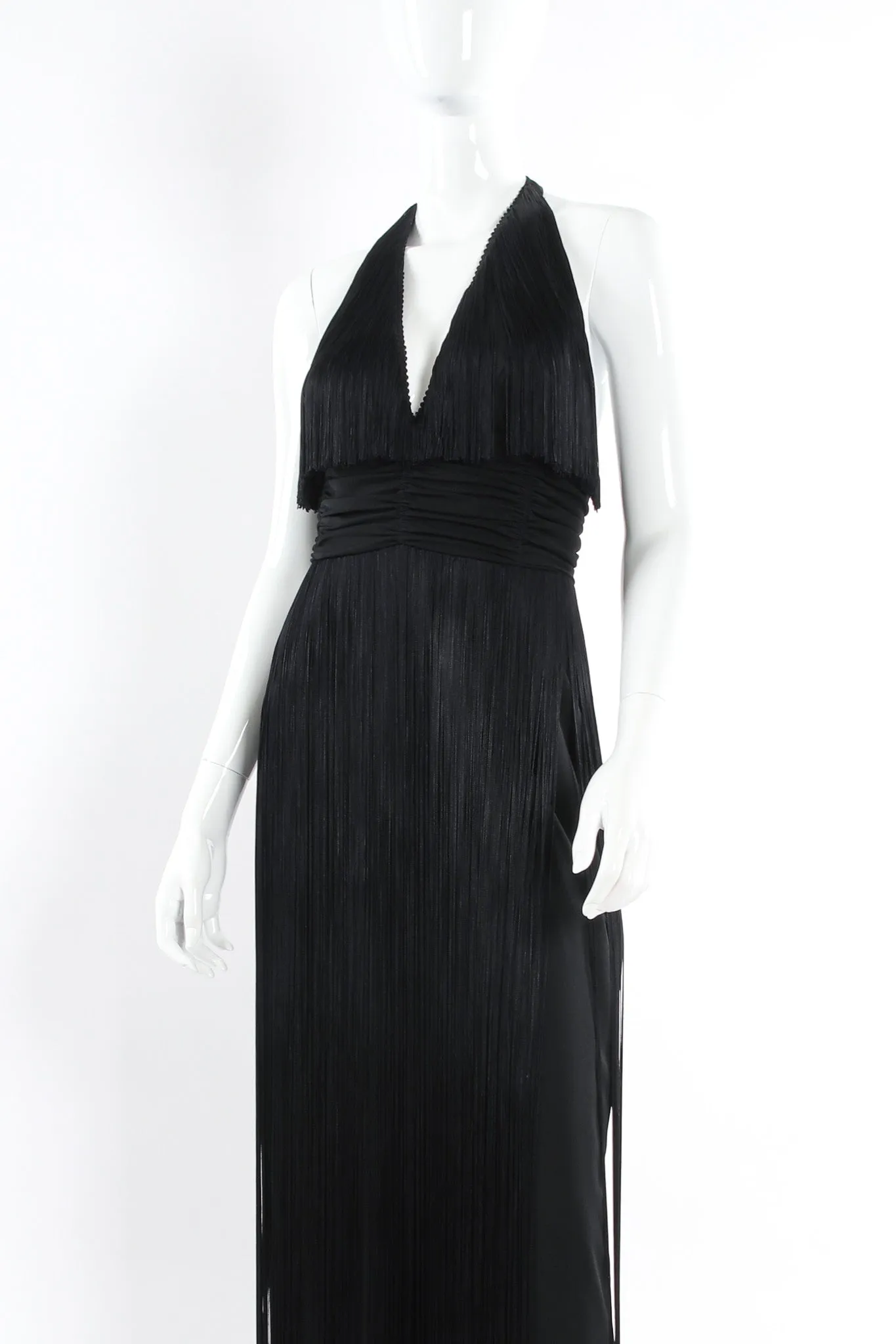 Fringe Halter Dress