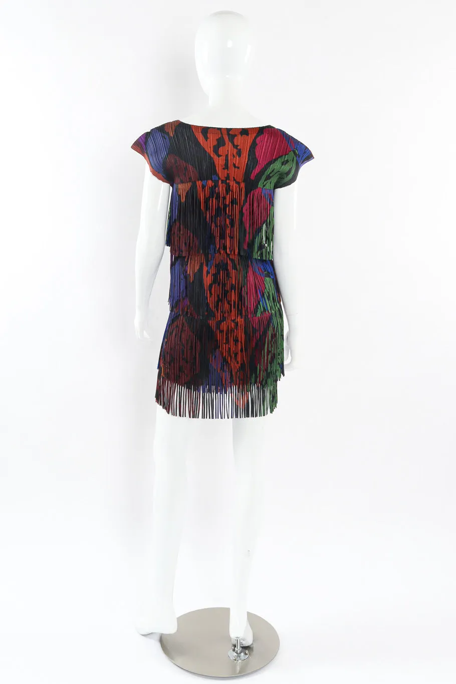 Fringe Pleat Dress