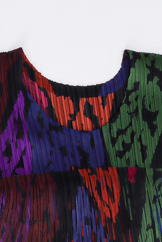Fringe Pleat Dress