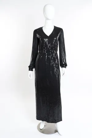 Fringe Sleeve Sequin Dress