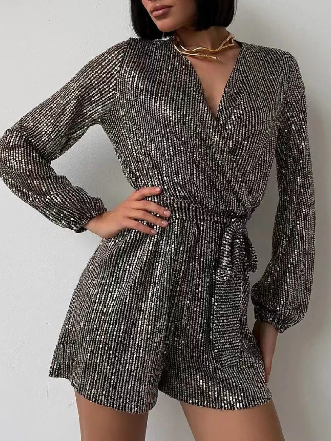 Full Size Long Sleeve Romper