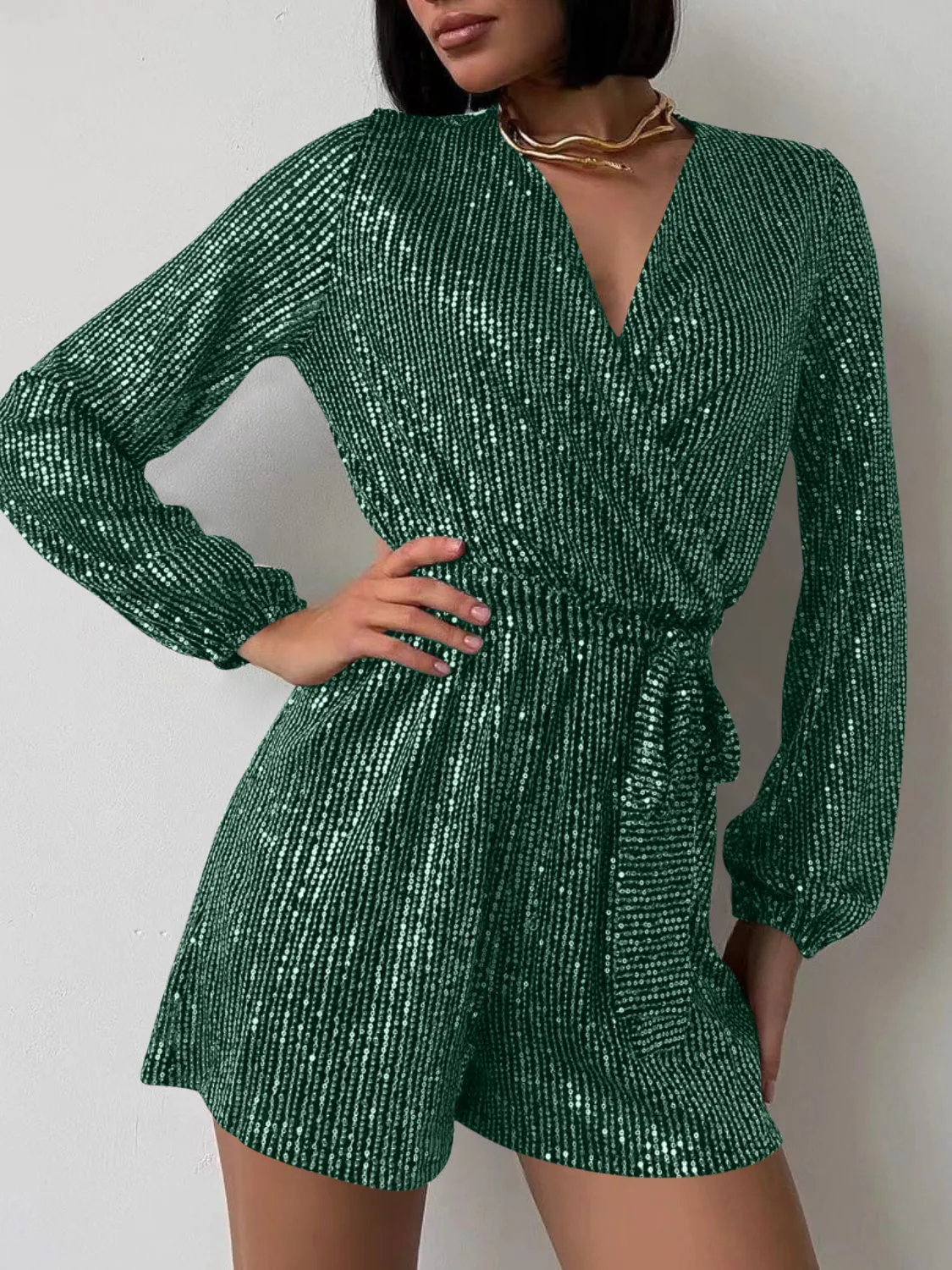Full Size Long Sleeve Romper