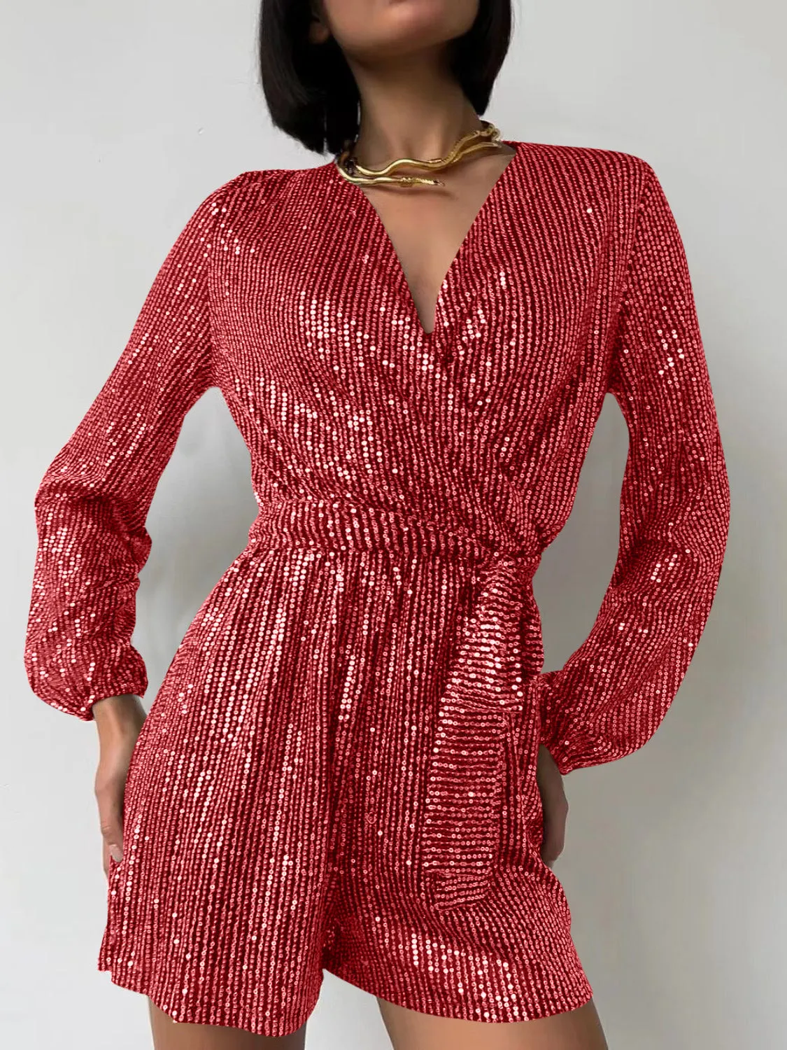 Full Size Long Sleeve Romper