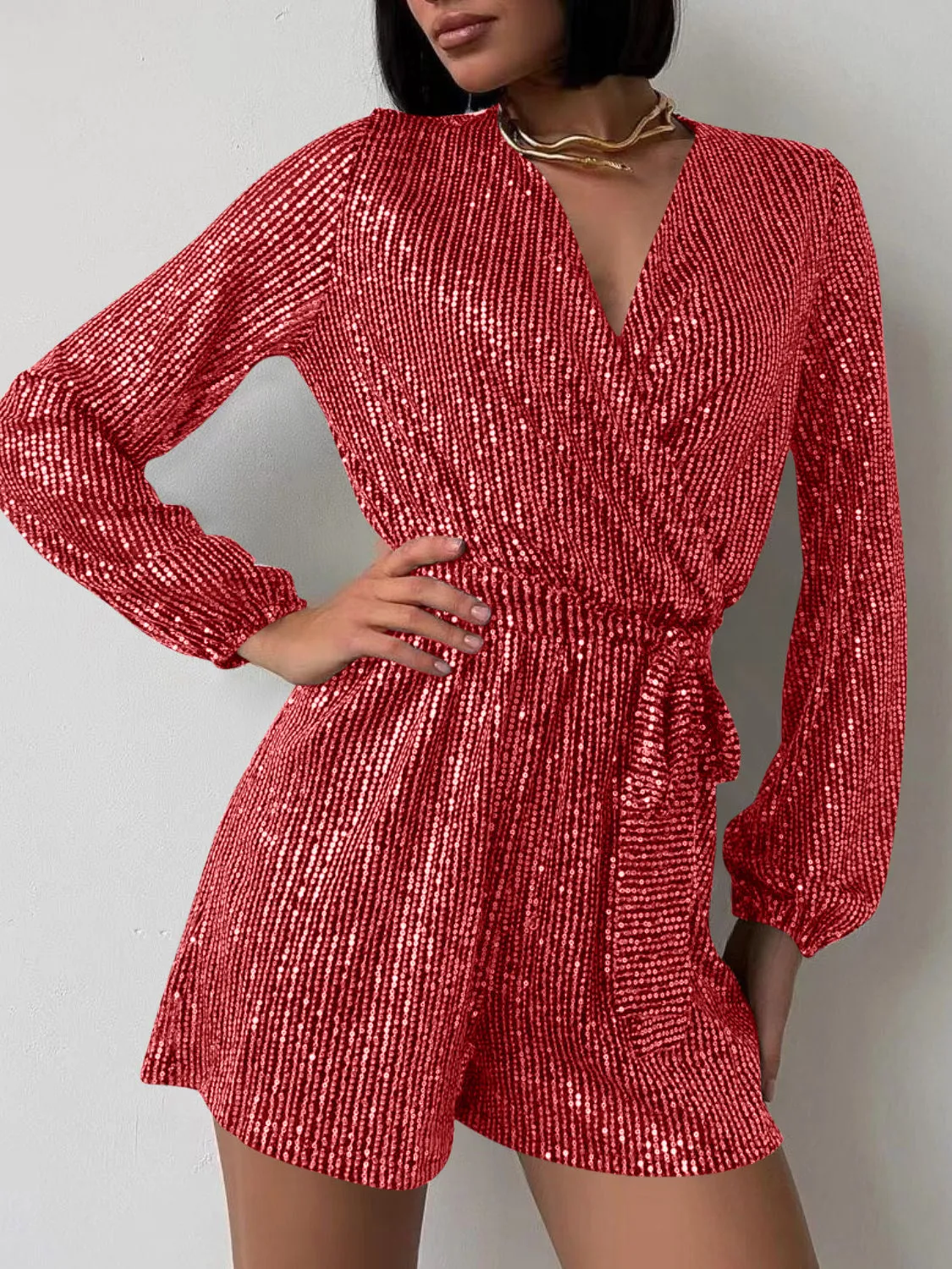Full Size Long Sleeve Romper