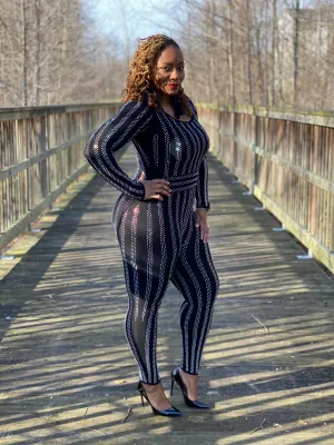 Goddess Sequin Jumpsuit