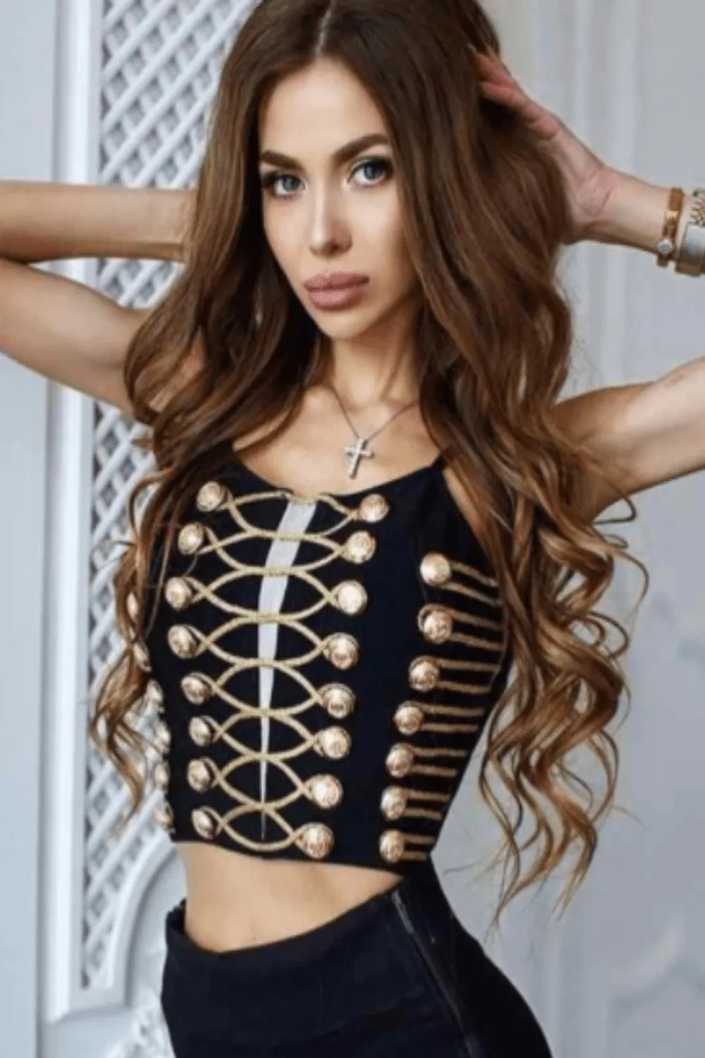 Golden Babe 2-Piece Jumpsuit Set