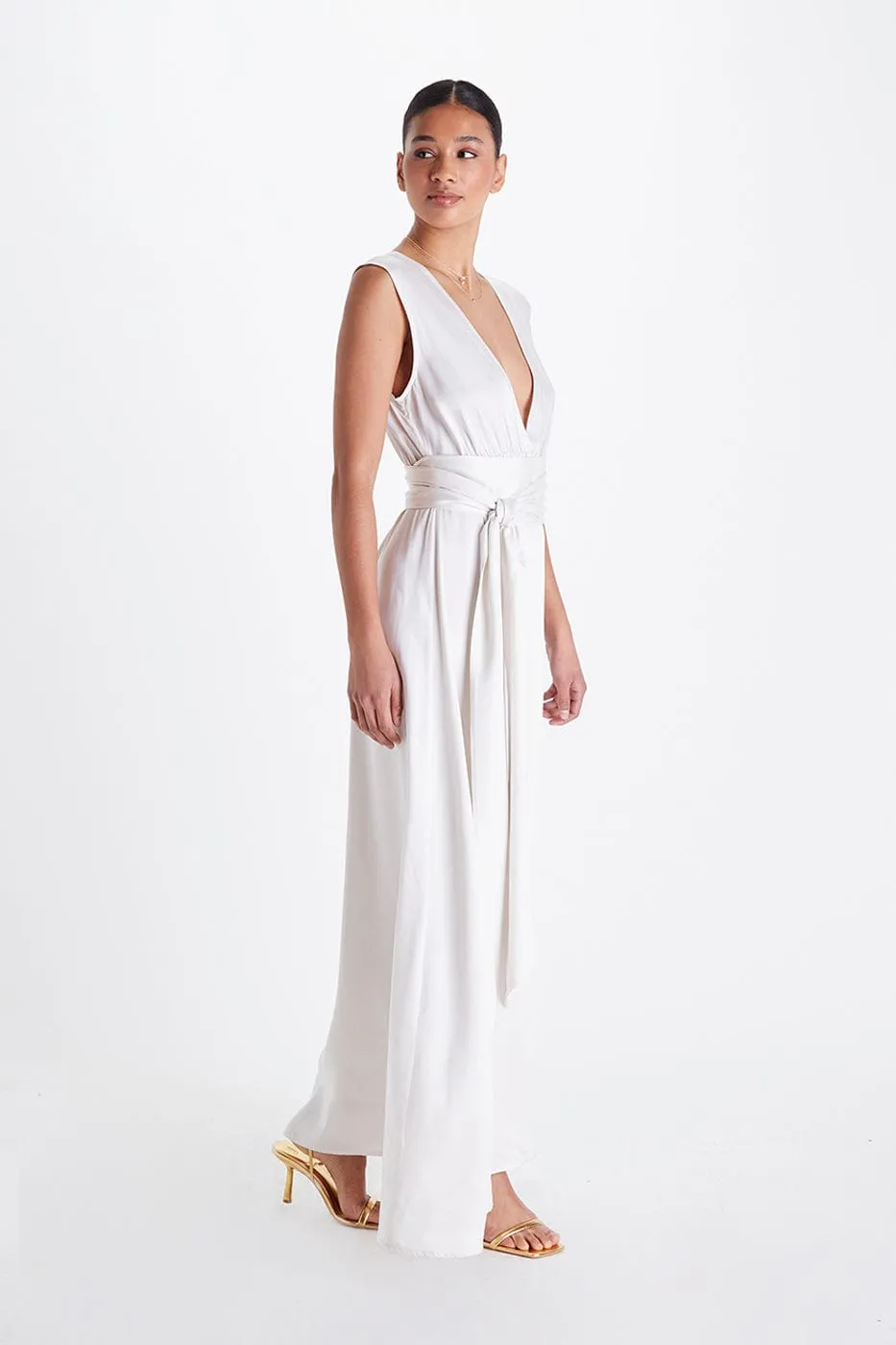 Grace TENCEL™ Modal Vegan Gown | Snow White