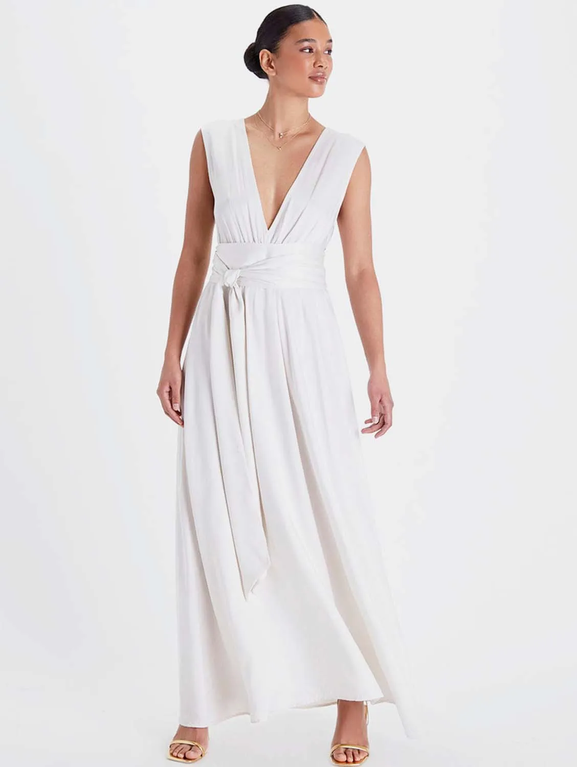 Grace TENCEL™ Modal Vegan Gown | Snow White