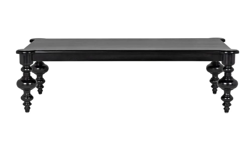 Graff Coffee Table, Hand Rubbed Black