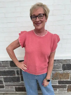 Grateful Life Top - Coral