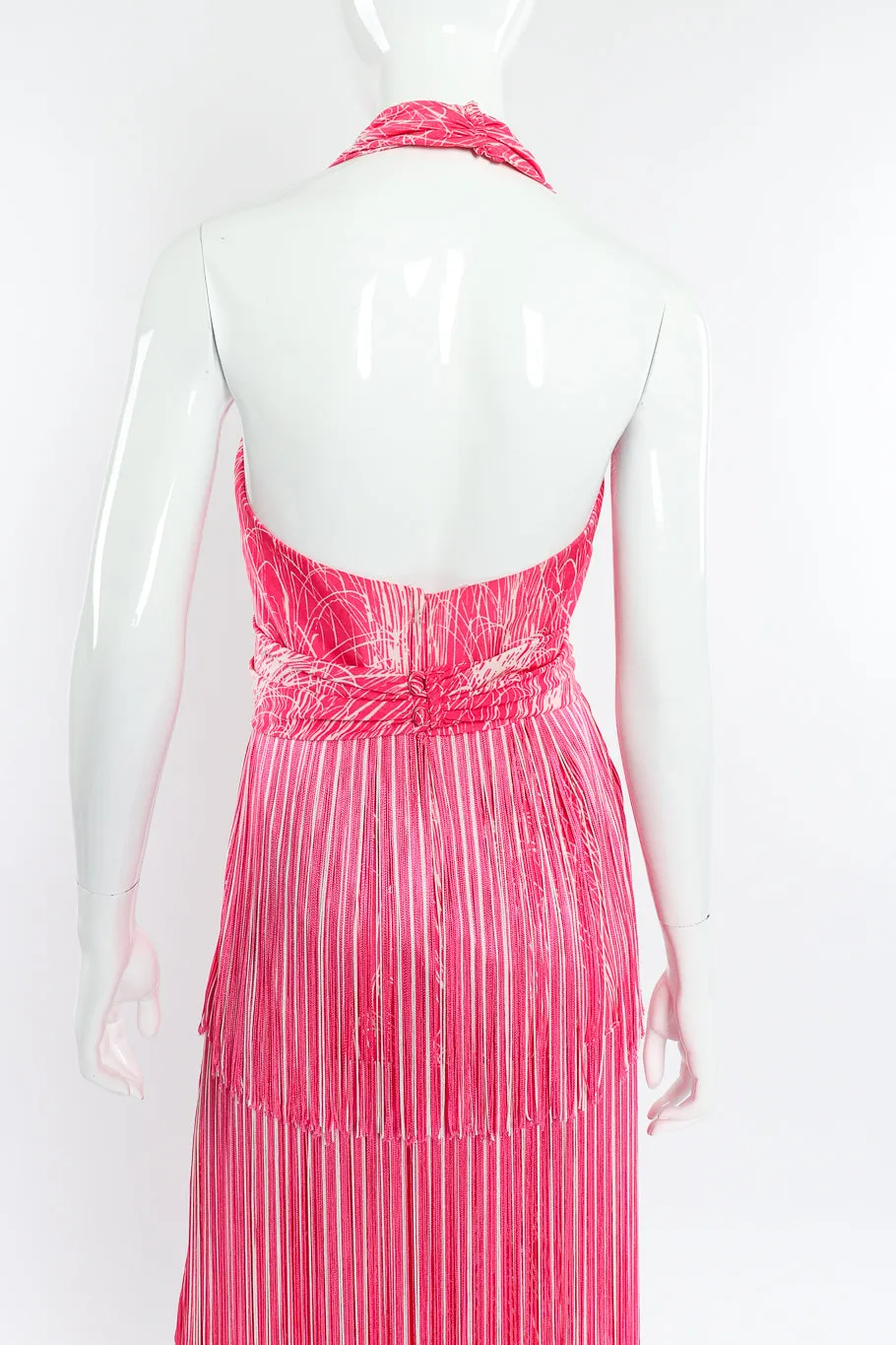 Halter Fringe Dress, Shawl & Belt Set
