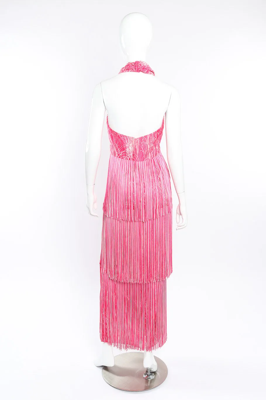 Halter Fringe Dress, Shawl & Belt Set