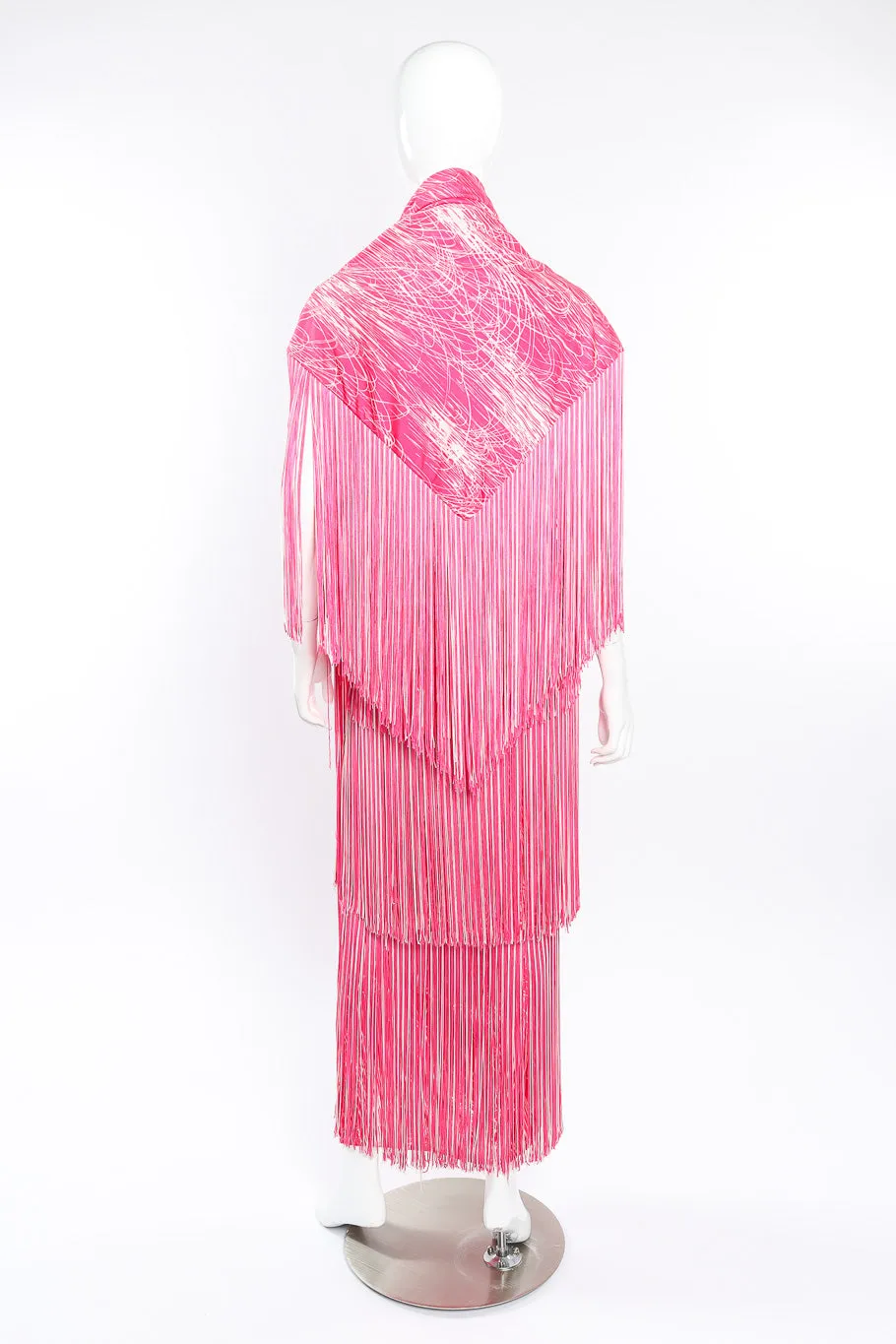 Halter Fringe Dress, Shawl & Belt Set