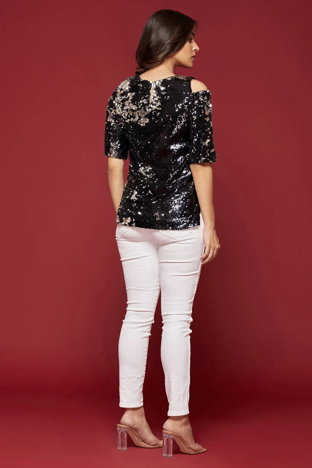 Hey Girl Sequin Top