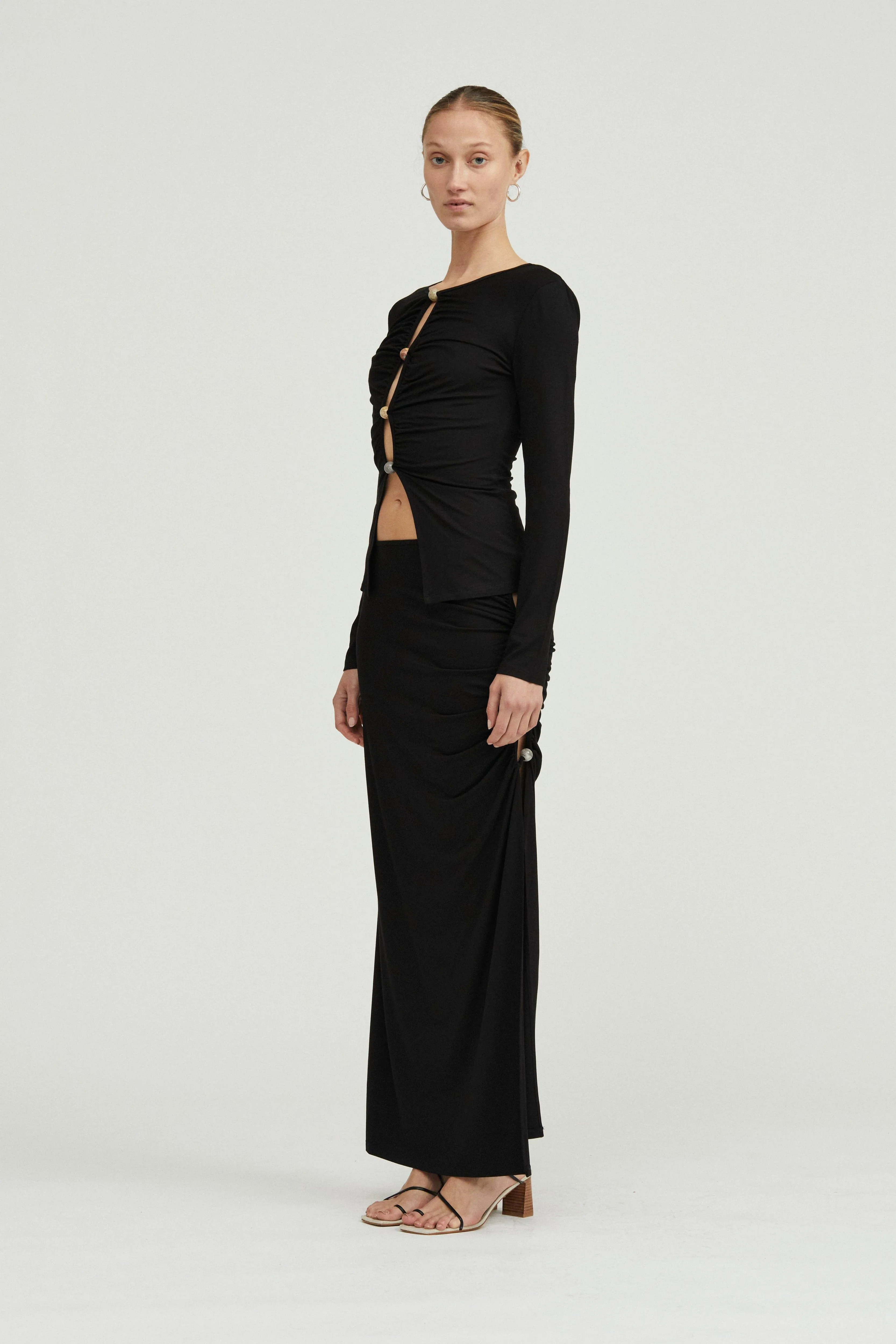 HIDDEN GEM LS TOP | BLACK