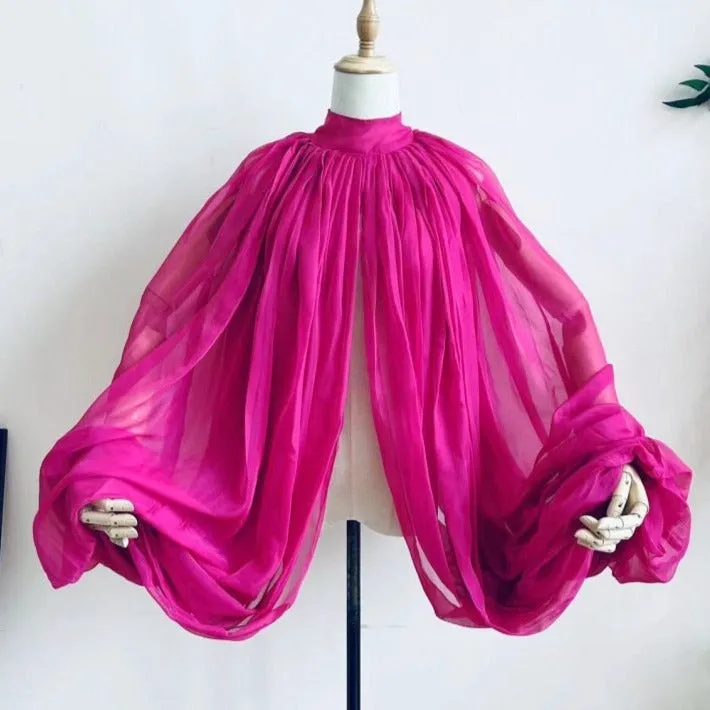 High Neck With Buttons