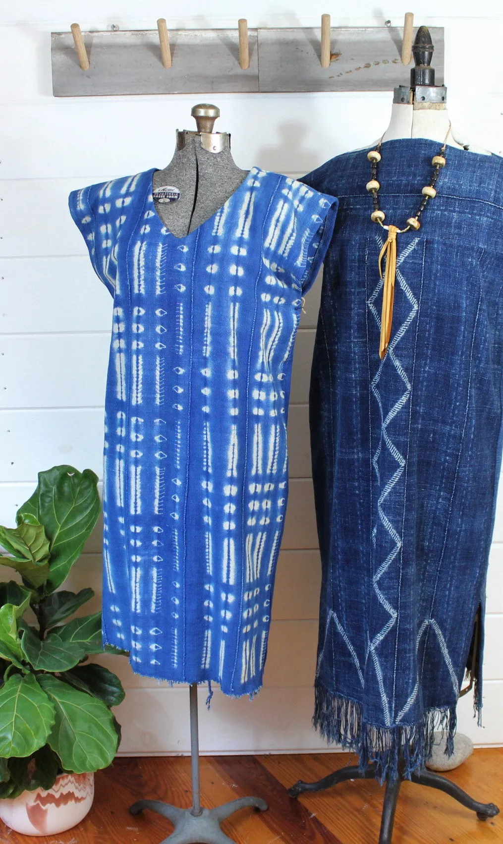 Indigo Shibori Duster Dress