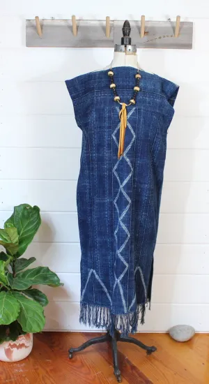 Indigo Shibori Duster Dress