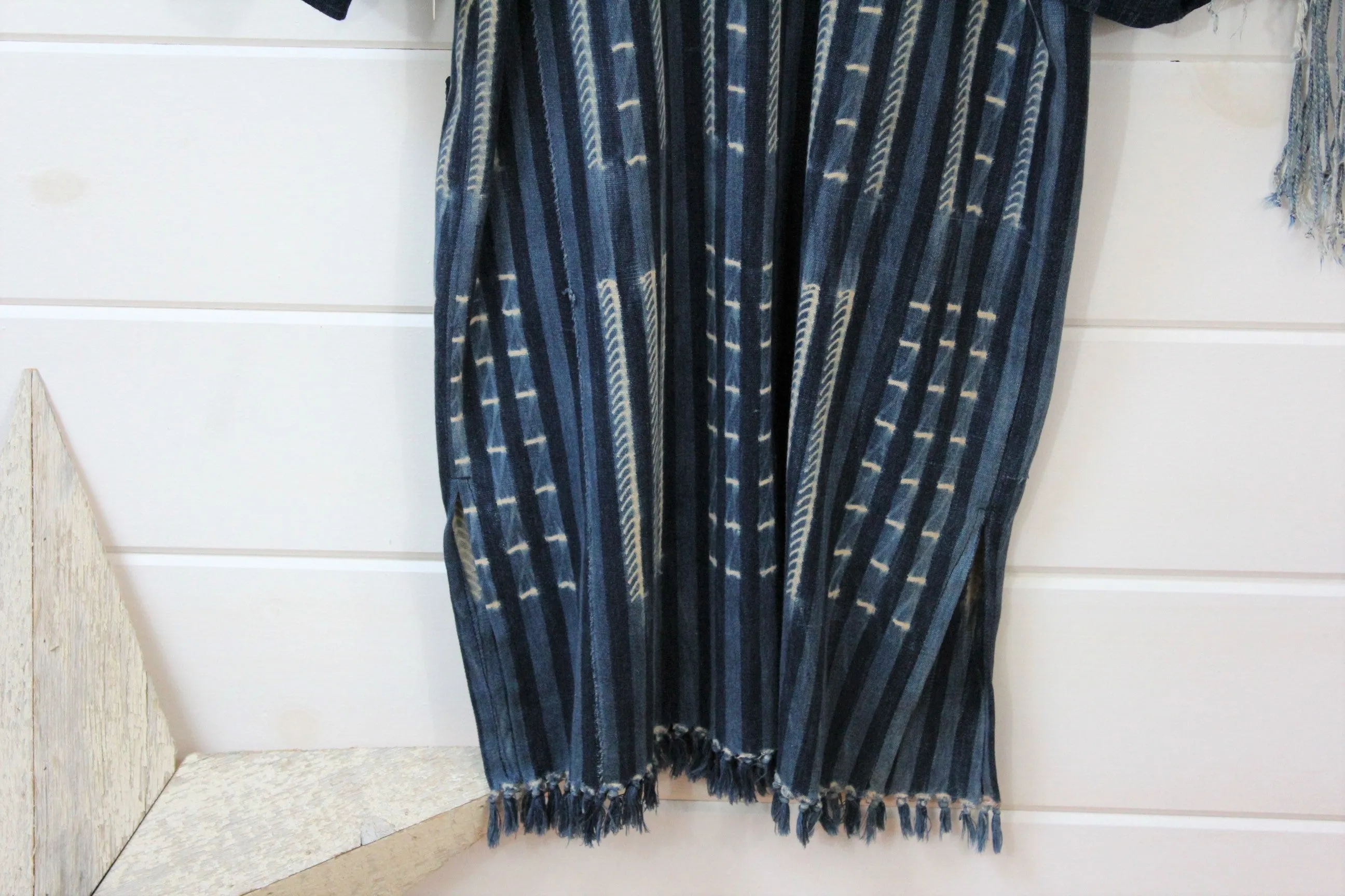 Indigo Shibori Duster Dress