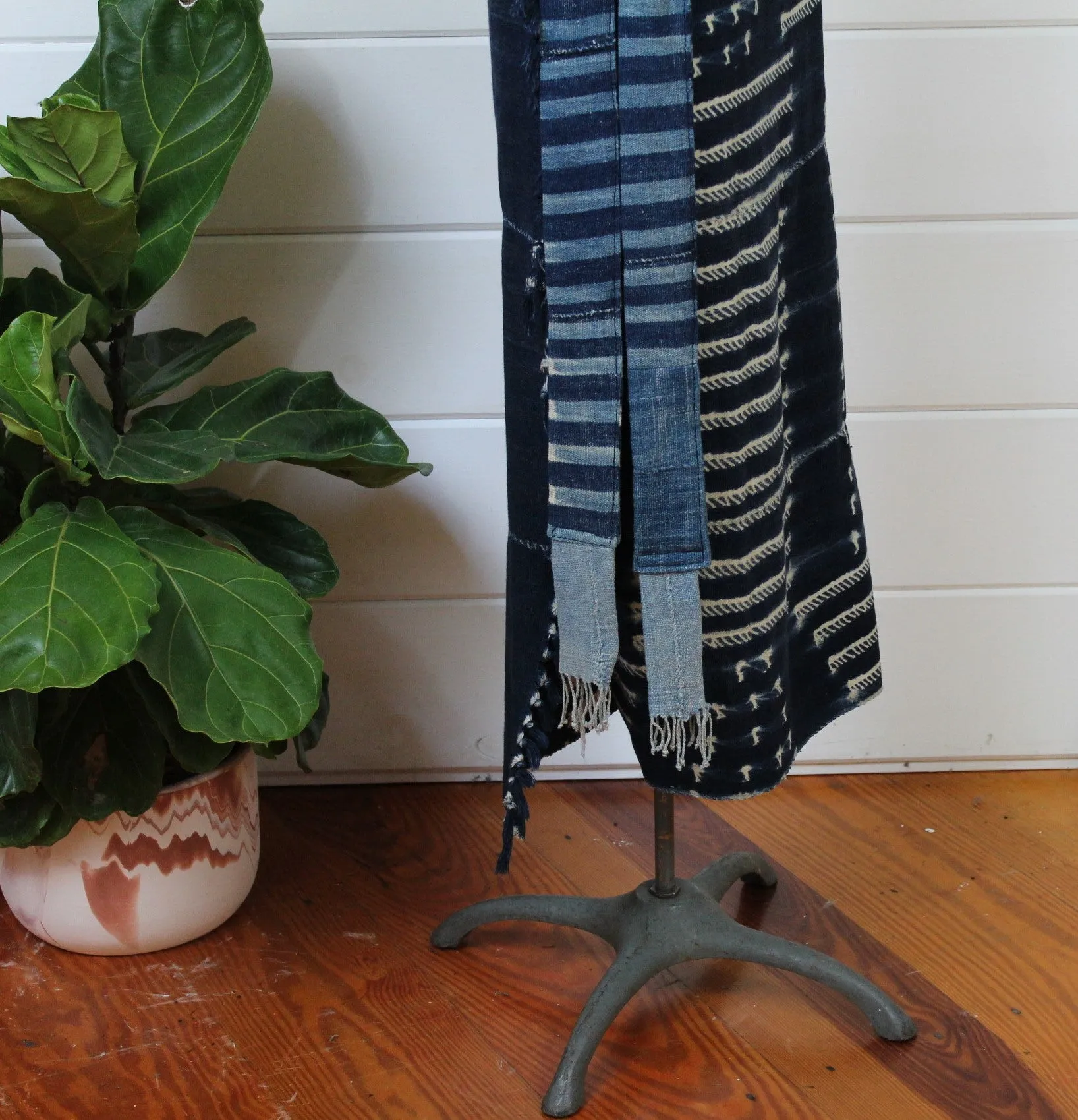 Indigo Shibori Wrap Skirt