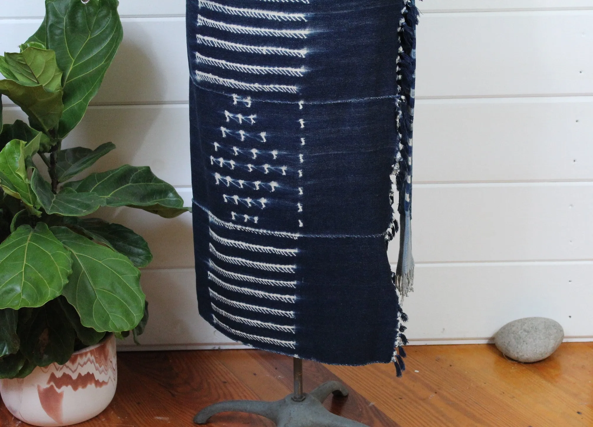 Indigo Shibori Wrap Skirt