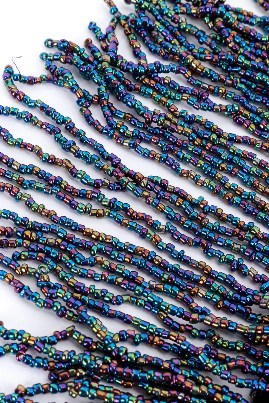 Iridescent Beaded Fringe Flapper Dress
